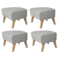 Set de 4 Gris claro Roble natural Raf Simons Vidar 3 Mi propia silla Reposapiés Lassen