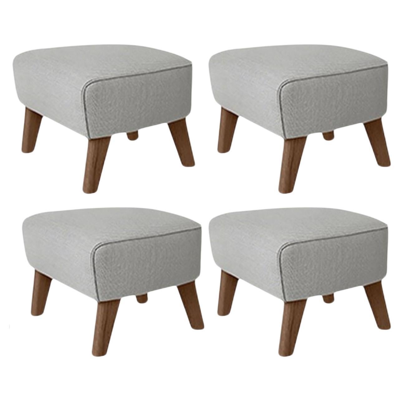 RafSimonsVidar3 ensemble de 4 tabourets de chaise en chêne gris clair, « My Own Chair » par Lassen