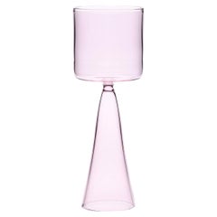 Set Of 4 Light Pink Dolce Vita Wine Glasses