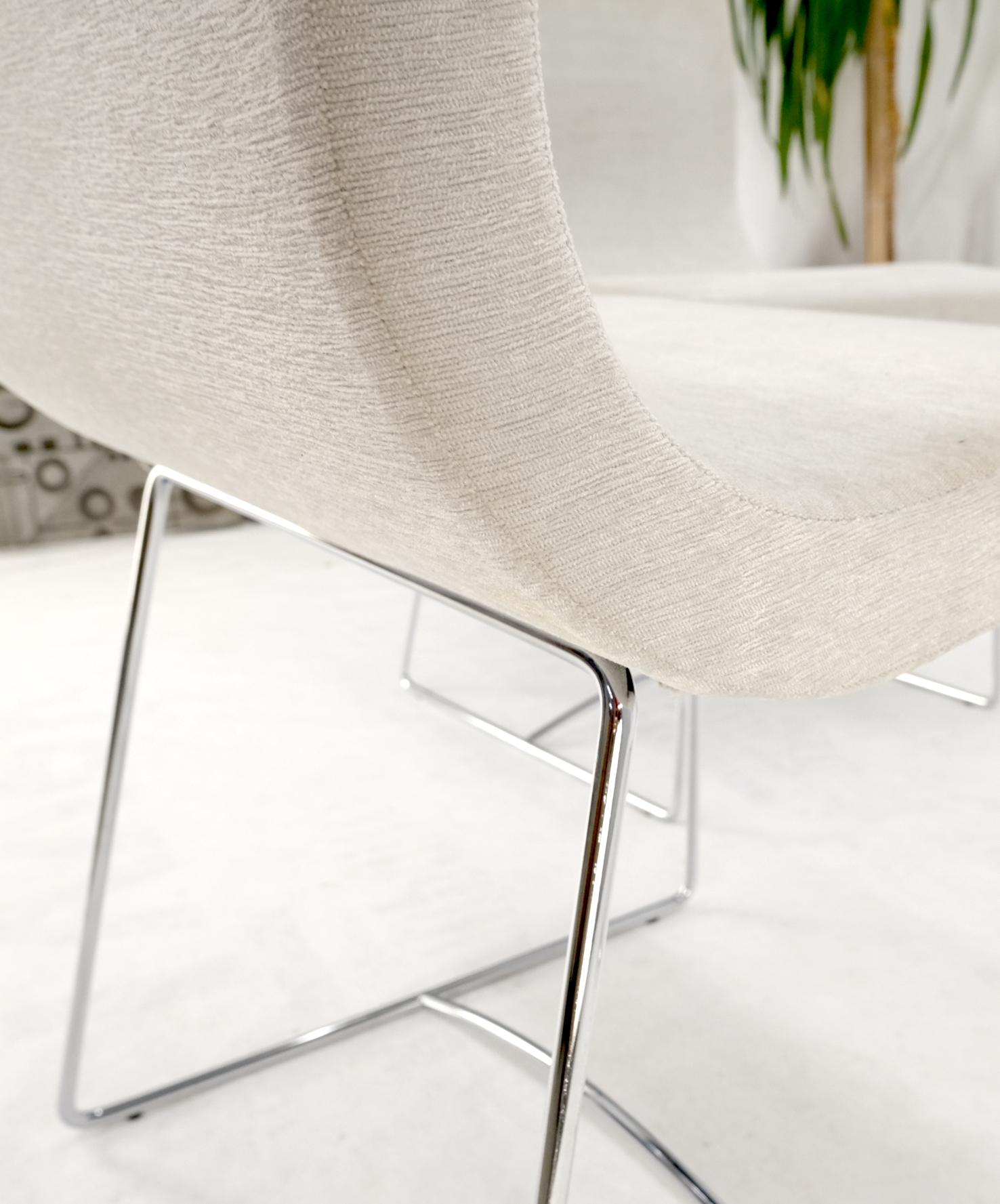 20th Century Set of 4 Ligne Roset Upholstered Dining Chairs Mid-Century Modern Designer 