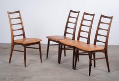 Set of 4 ‘Lis’ Dining Chairs in Rosewood by Niels Koefoed, Denmark, 1960s