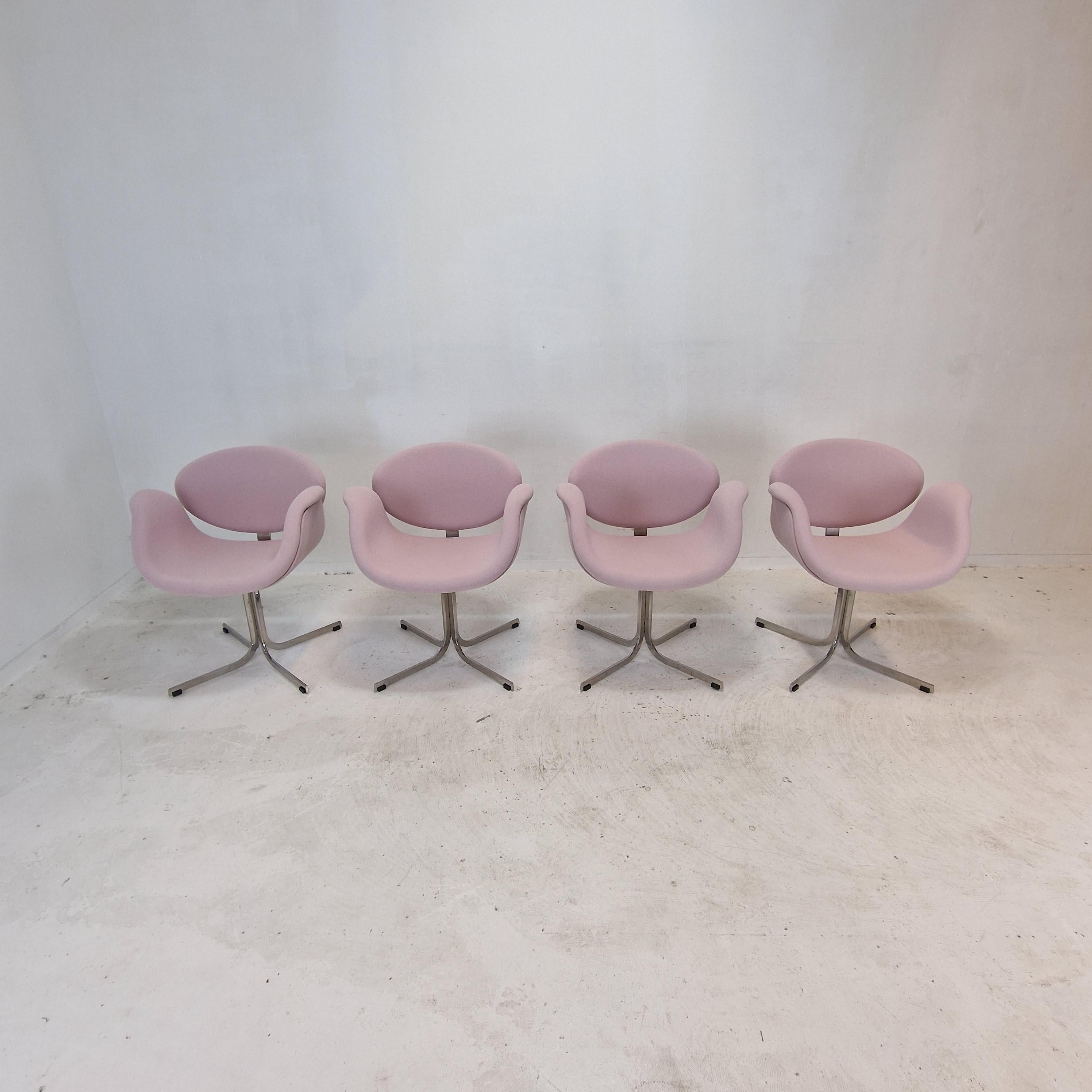 Mid-Century Modern Set of 4 Little Tulip Armchairs by Pierre Paulin for Artifort For Sale
