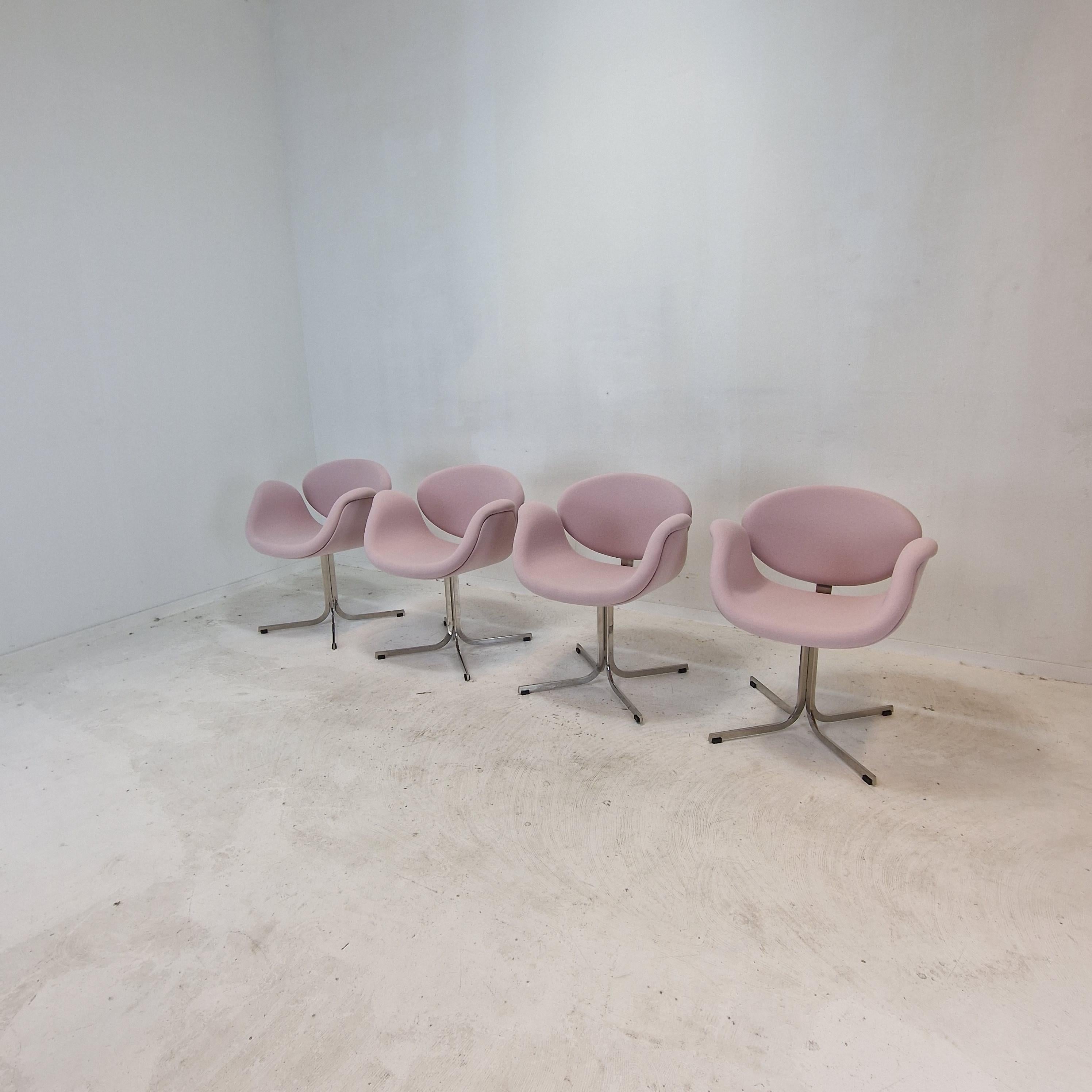 Tissage Ensemble de 4 petits fauteuils Tulip de Pierre Paulin pour Artifort en vente