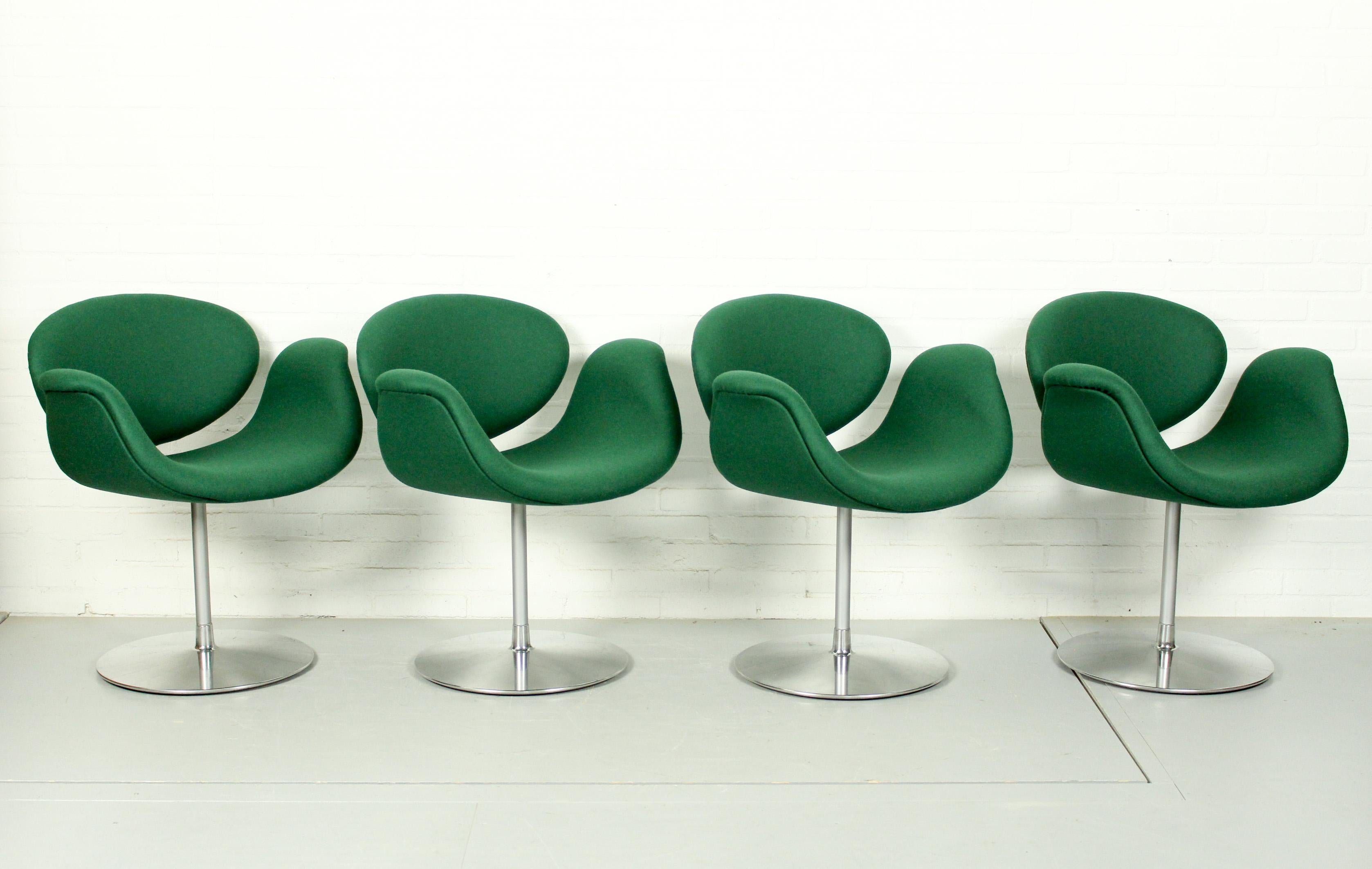Mid-Century Modern Set of 4 Little Tulip Dining Chairs by Pierre Paulin for Artifort, 1990s
