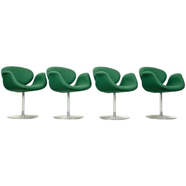Set of 4 Little Tulip Dining Chairs by Pierre Paulin for Artifort