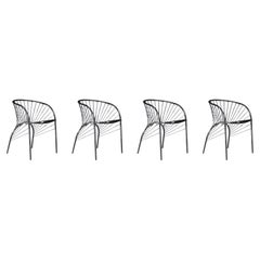Set of 4 'Lizie' Dining Chairs for Pallucco by Regis Protiere, Italy, 1984