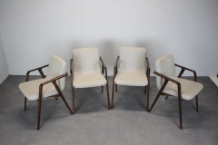 Set of 4 Lolita Dining Chair with Arms by Porada, 21st Century