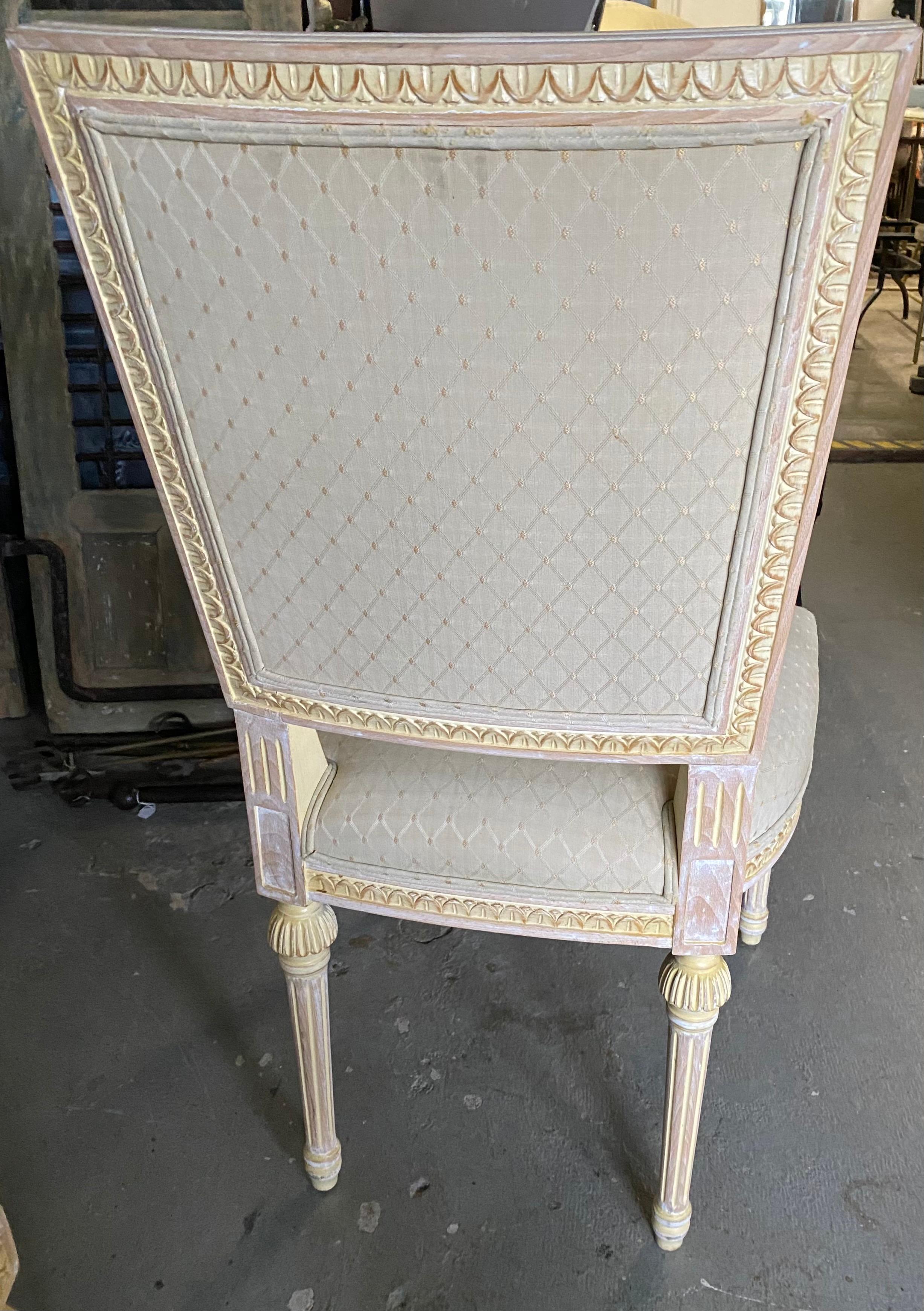 Set of 4 Louis XVI Style Dining Chairs 1