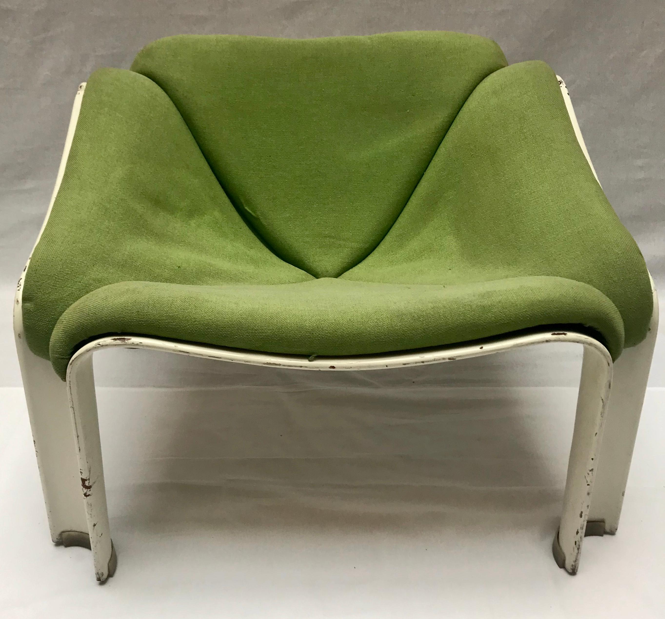 Chaise longue F300 groovy de première production, créée par le designer français Pierre Paulin pour Artifort, 1967.