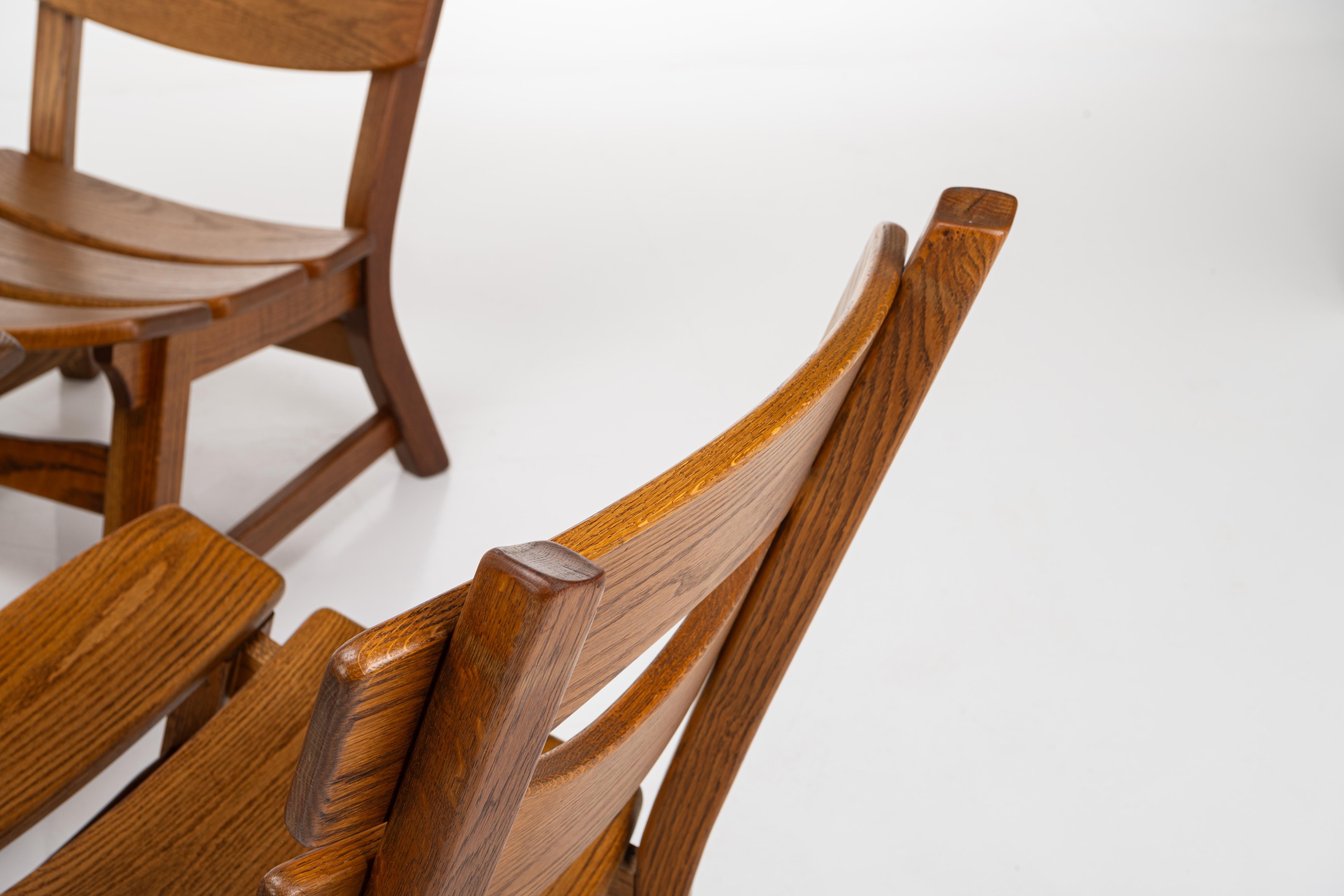 Ensemble de 4 chaises longues et table basses par Dittmann & Co pour AWA, Pays-Bas Bon état - En vente à Ranst, VAN