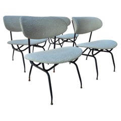 Juego de 4 sillones de Gastone Rinaldi, Italia, década de 1950