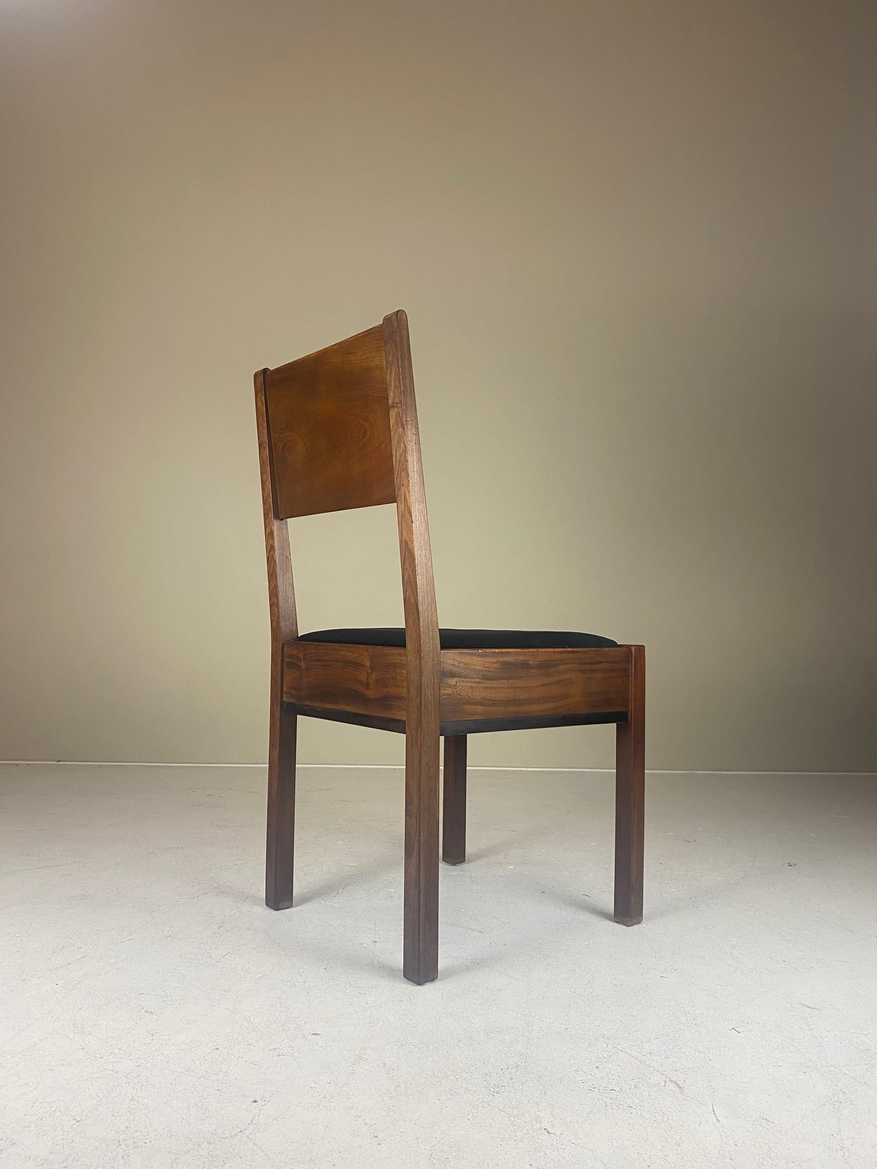 Dutch Set of 4 LOV Oosterbeek Chairs by J.A. Muntendam, 1920s, Hague School, Modernist For Sale