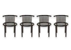 Set of 4 Lubke Herbert Ohl Circo Chairs and Peterson Design Table Dinette Set
