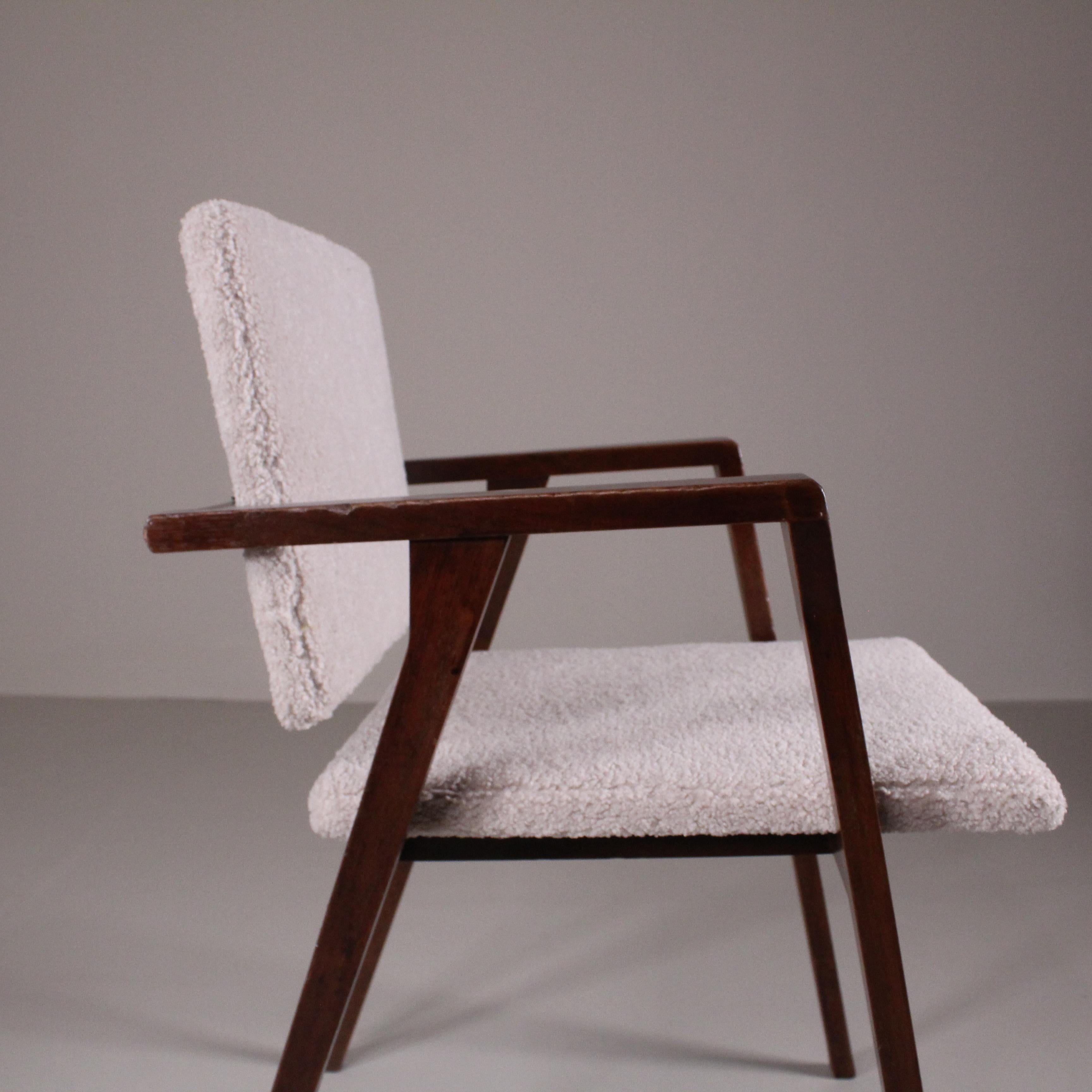 Mid-Century Modern Set of 4 Luisa chair, Franco Albini, 1950 circa
