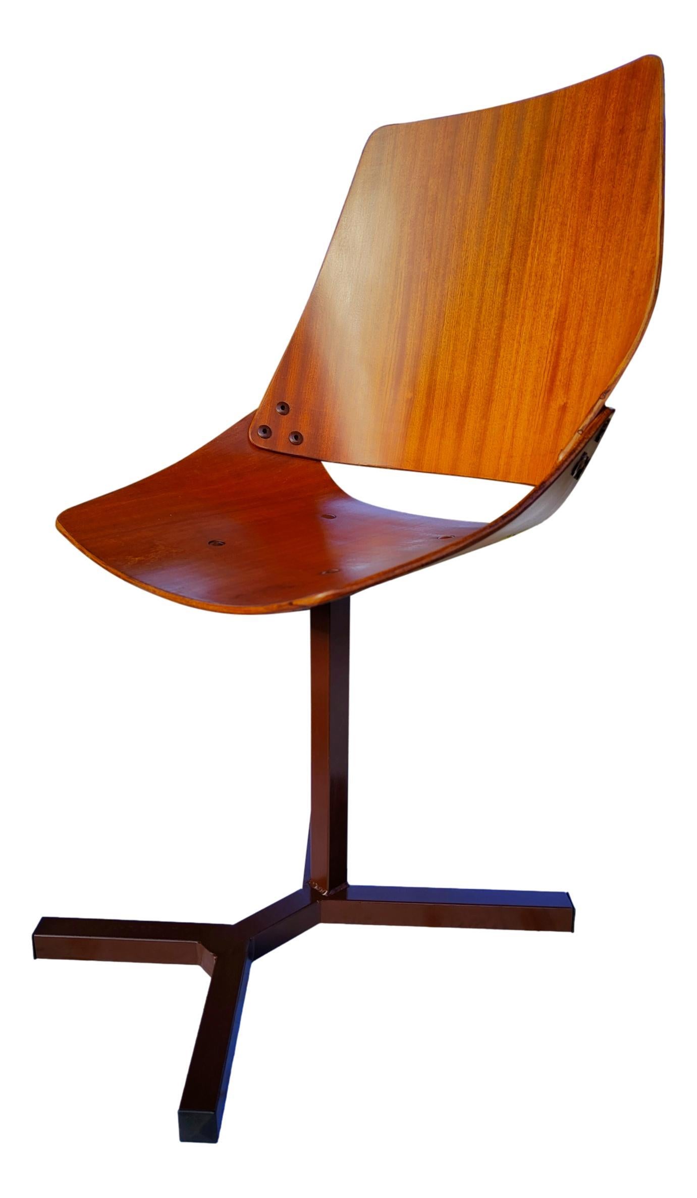 Mid-20th Century Set of 4 Lupina Chairs Design Niko Kralj Per Stol Kamnik, 1960 For Sale