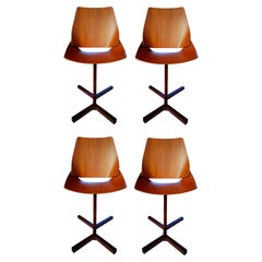 Set of 4 Lupina Chairs Design Niko Kralj Per Stol Kamnik, 1960