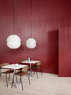 Set di 4 sedie Lynderup, struttura nera/noce, di Børge Mogensen per Fredericia