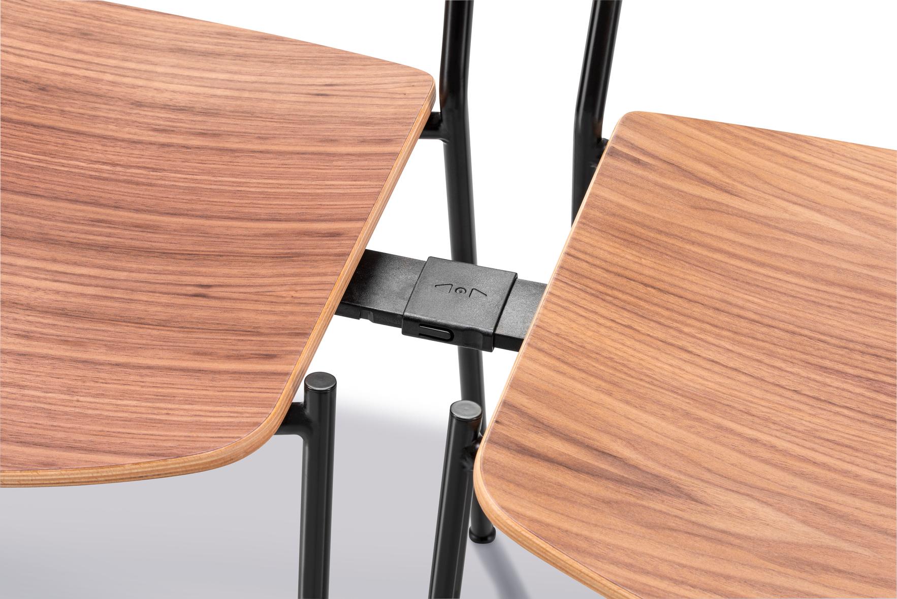 Ensemble de 4 chaises Lynderup, structure noire/noyer, par Børge Mogensen pour Fredericia Neuf - En vente à Dubai, AE