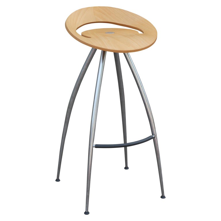 Set of 4 Lyra Stools Italia 90’s Wooden Bar Stools at 1stDibs lyra