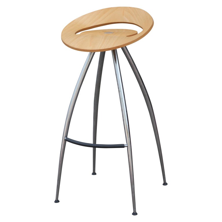 Set of 4 Lyra Stools Italia 90’s Wooden Bar Stools at 1stDibs lyra