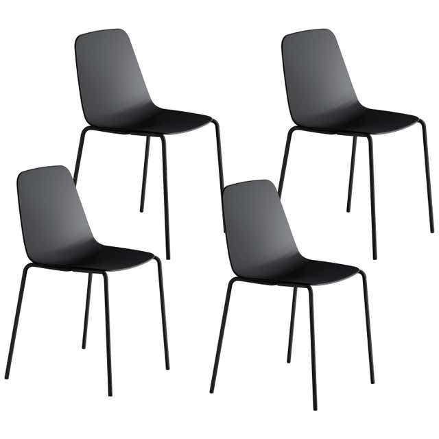 Viccarbe Shape Low Table O, Black Matt Finish by Jorge Pensi For Sale ...