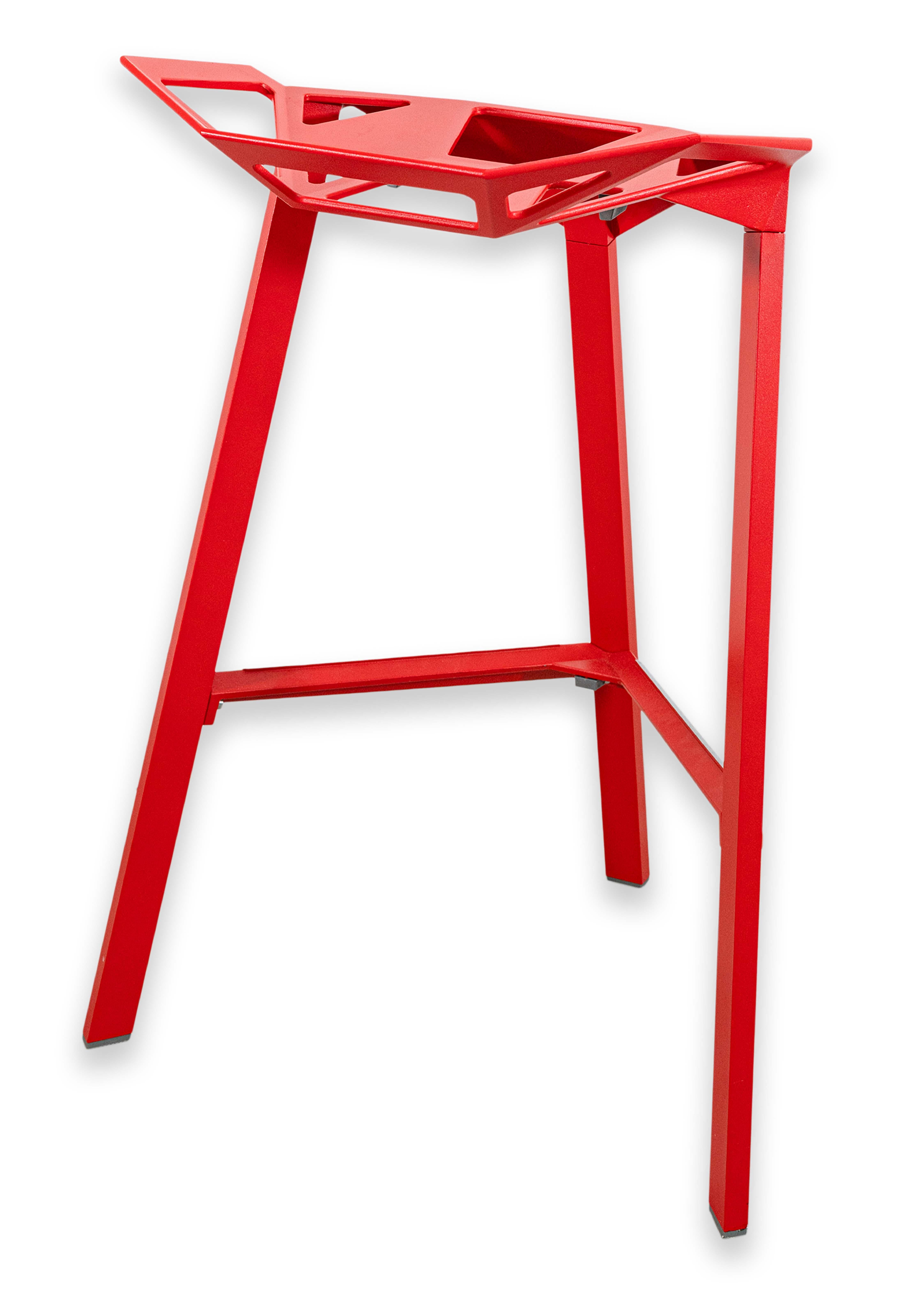 Set of 4 Magis Stool One Stackable Barstools by Konstantin Grcic Made in Italy For Sale 5