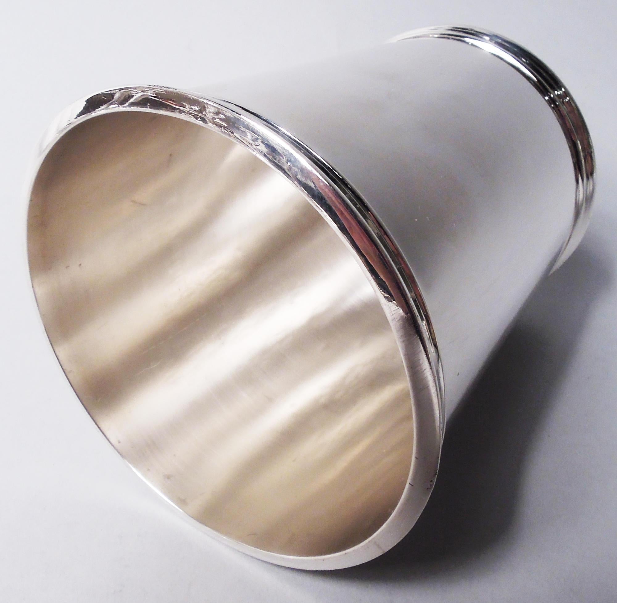 Argent sterling Lot de 4 tasses Julep Manchester en argent sterling menthe en vente