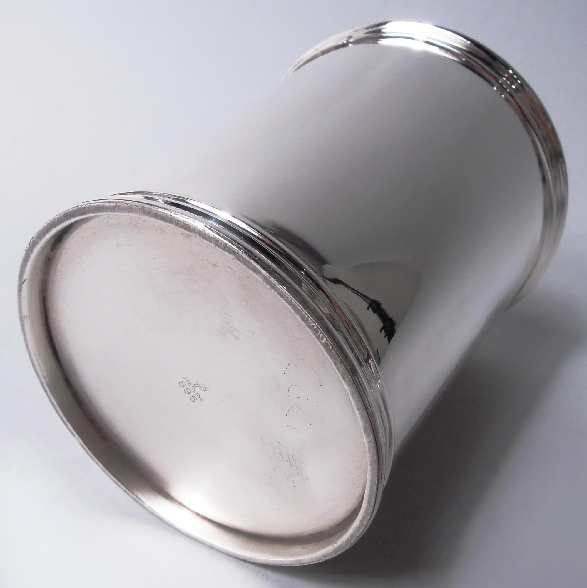 Lot de 4 tasses Julep Manchester en argent sterling menthe en vente 1