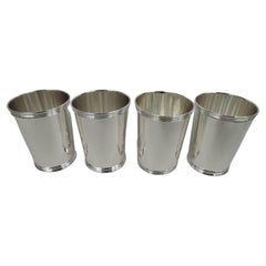 Set of 4 Manchester Traditional Sterling Silver Mint Juleps