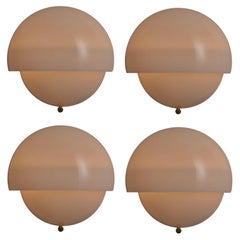 Set of 4  'Mania' wall lamps by Vico Magistretti for Artemide, Italy, 1964