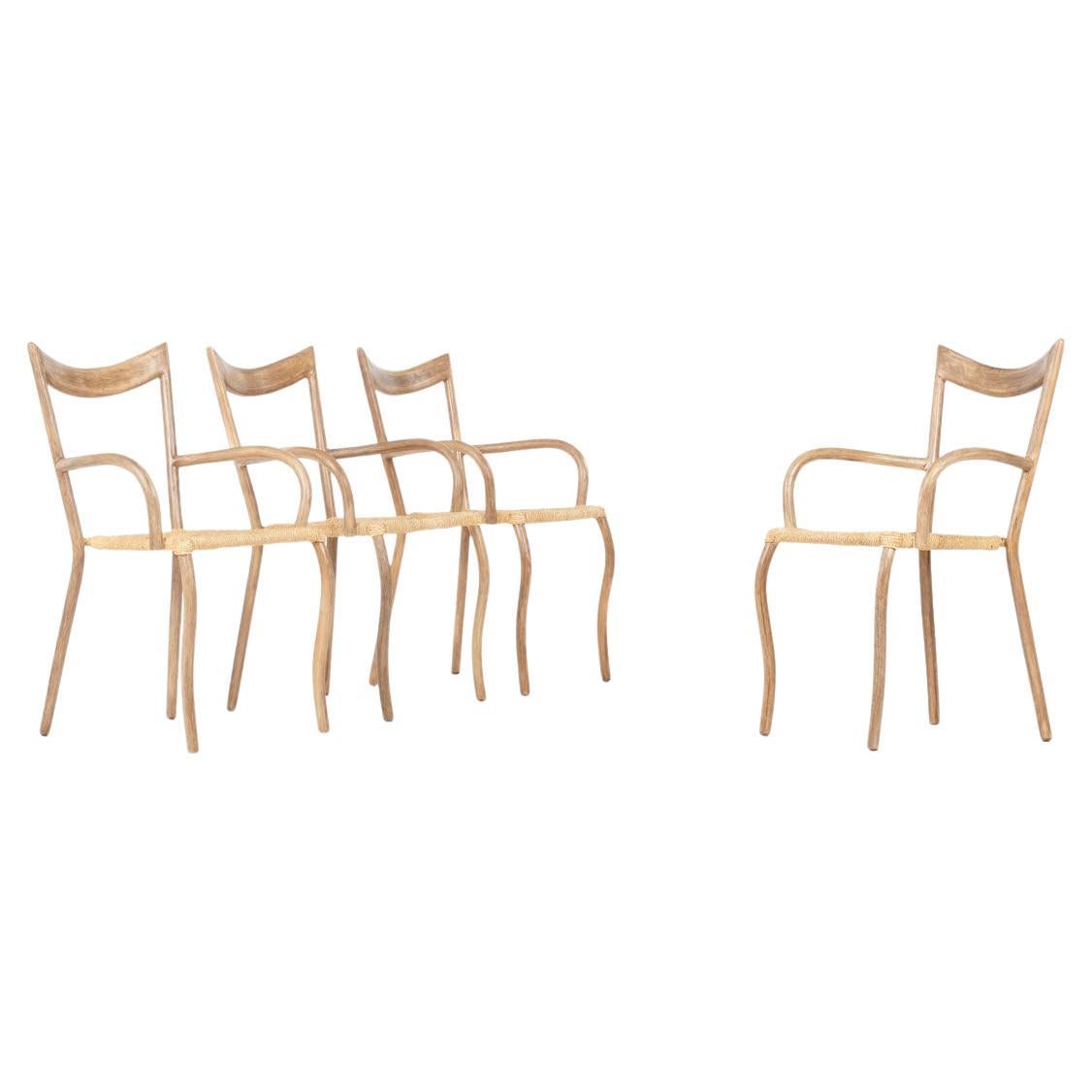 Set of 4 Manila chairs by Val Padilla for Jasper Conran 1970 For Sale