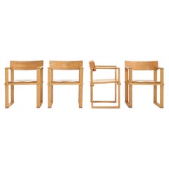 Set of 4 Maple Dining Chairs for Andre Grasset