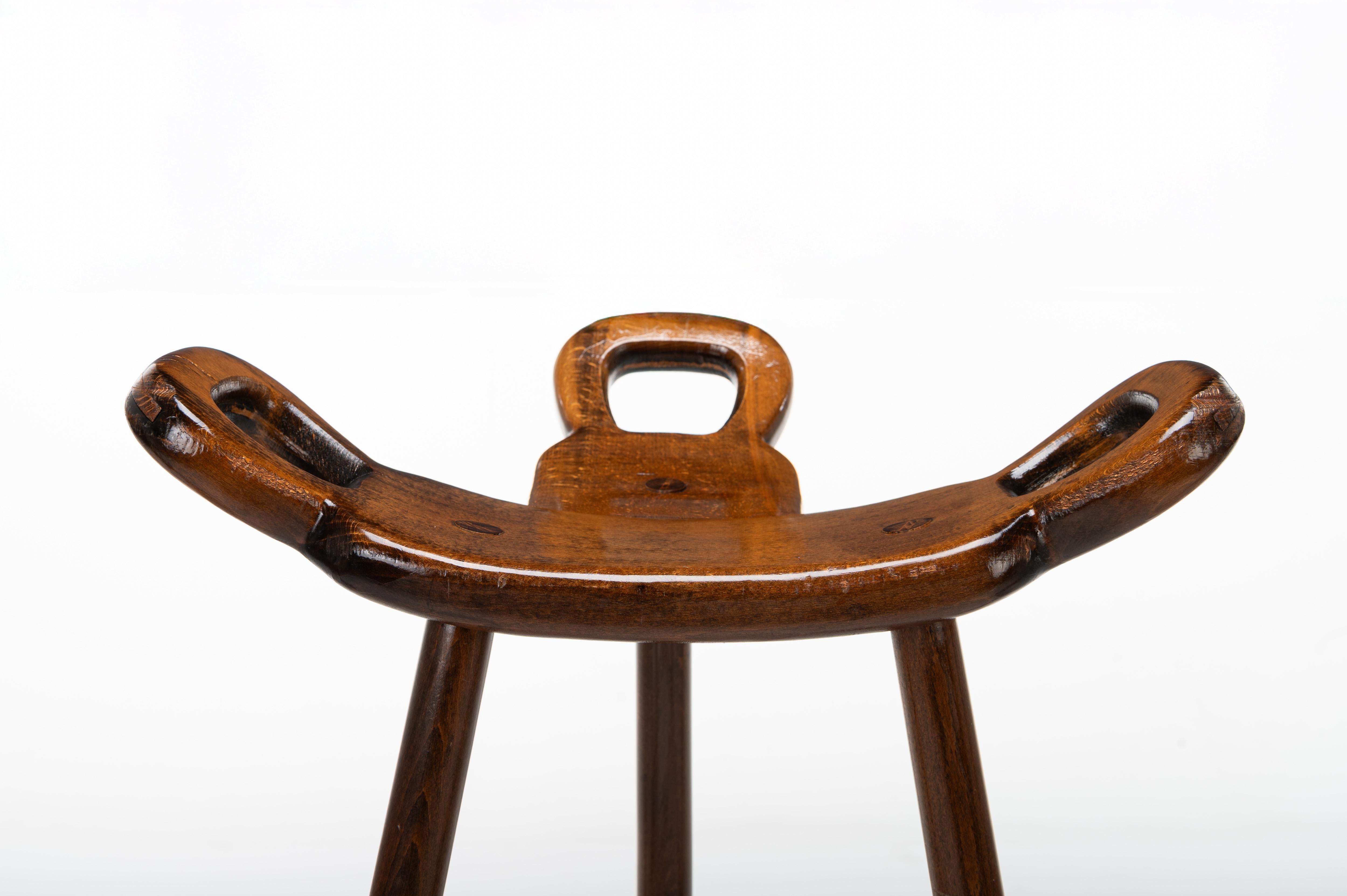 Set of 4 'Marbella' bar stools by Confonorm in Spain in the 1960s In Good Condition In Ranst, VAN