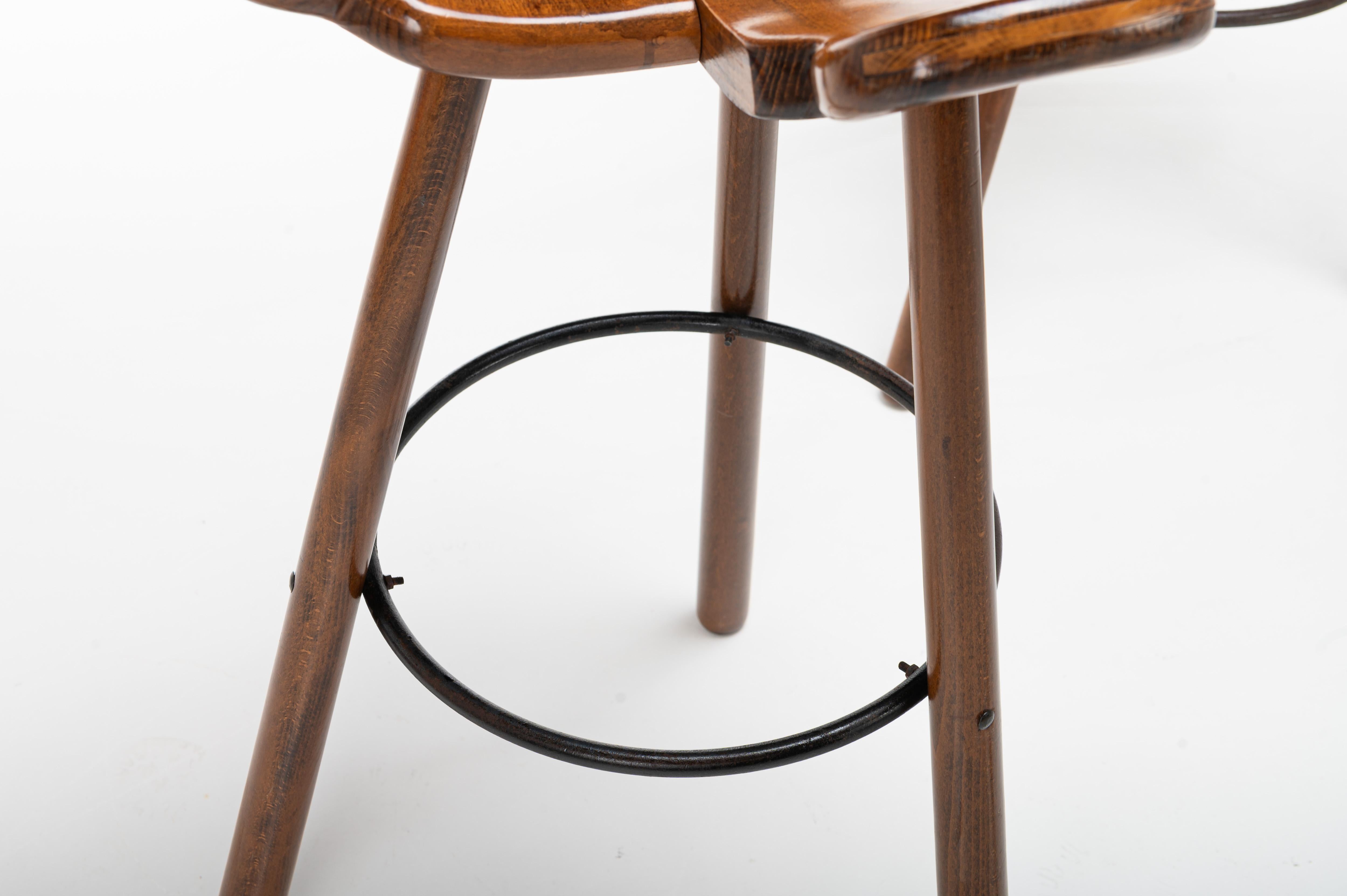 Set of 4 'Marbella' bar stools by Confonorm in Spain in the 1960s 1