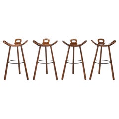 Set of 4 'Marbella' bar stools by Confonorm in Spain in the 1960s