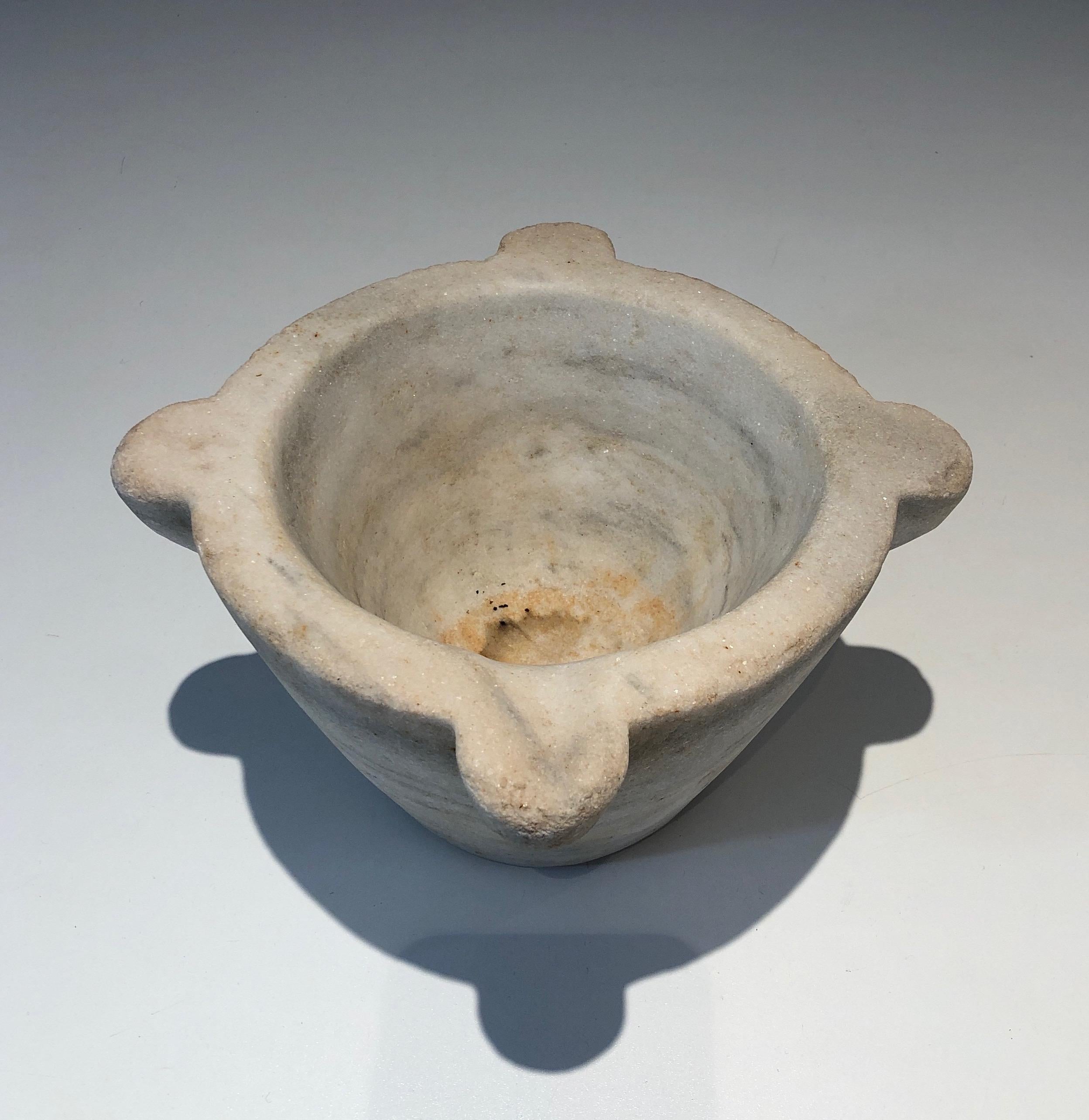 Set of 4 Marble Mortars from 18th Century For Sale 5