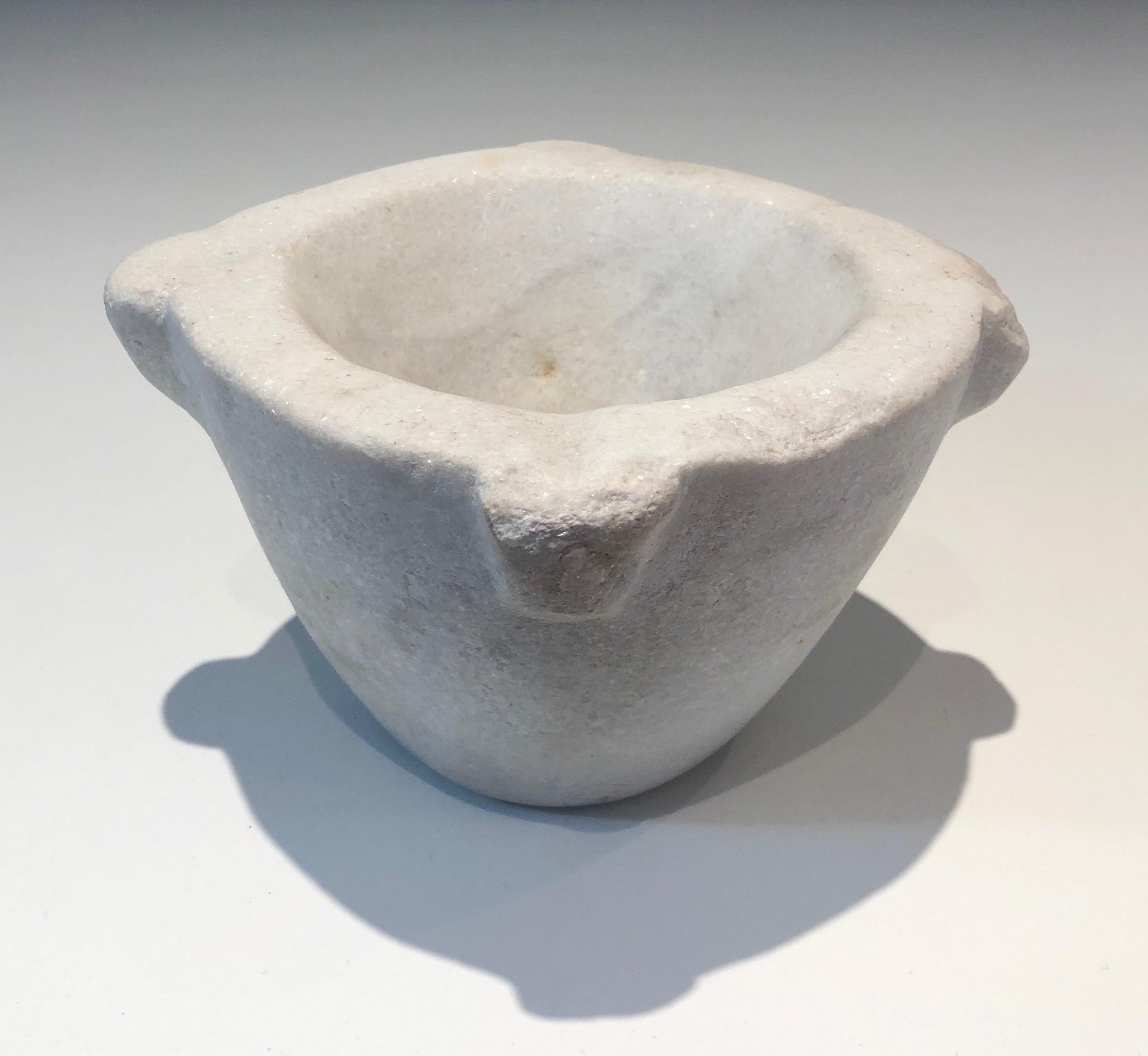 French Set of 4 Marble Mortars from 18th Century For Sale