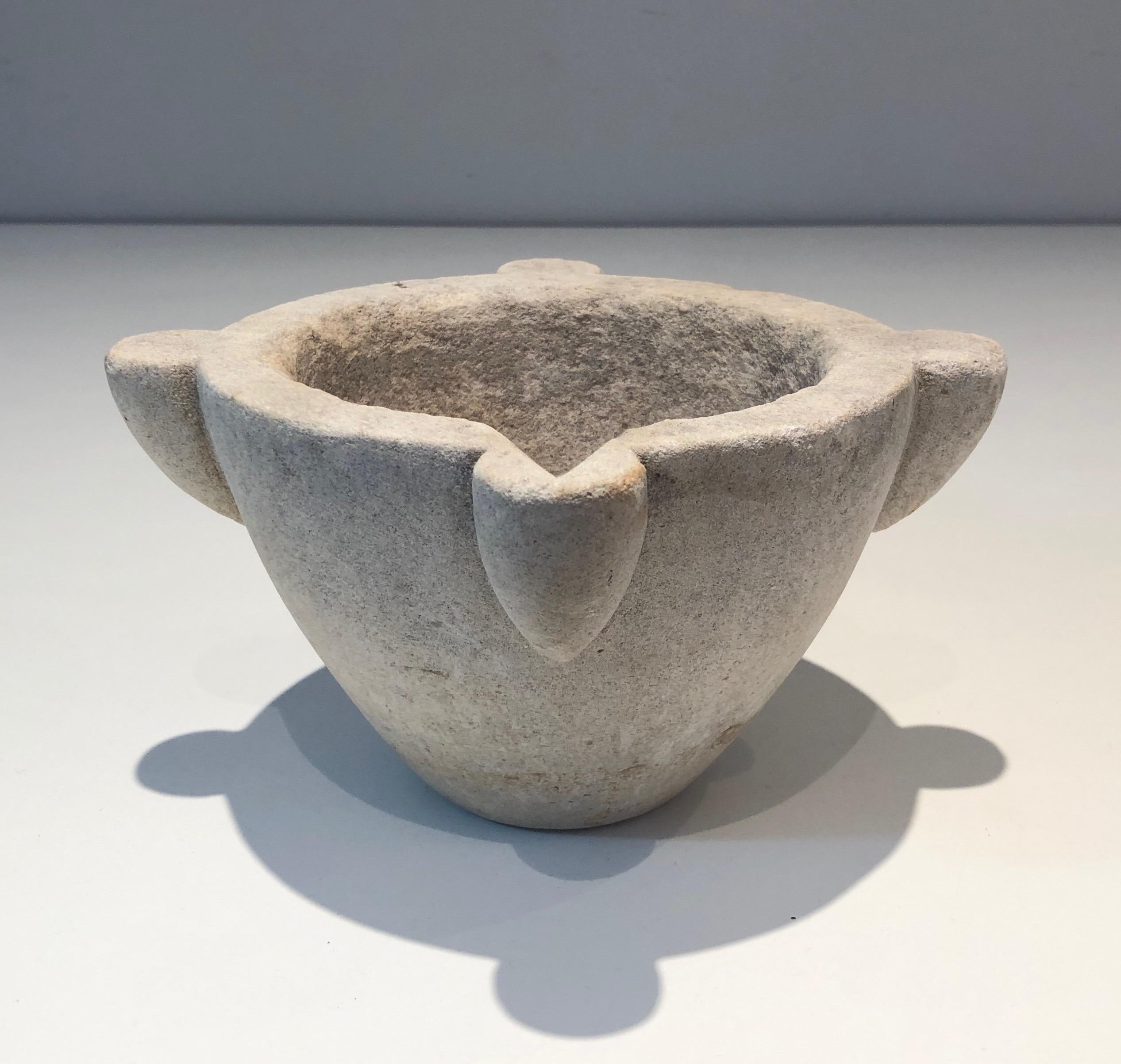 Late 19th Century Set of 4 Marble Mortars from 18th Century For Sale