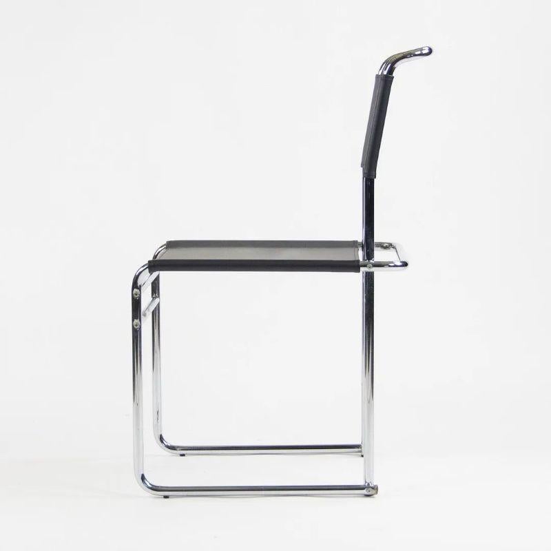 Set of 4 Marcel Breuer B5 Dining Chairs Chrome Leather Bauhaus Tecta Thonet 2