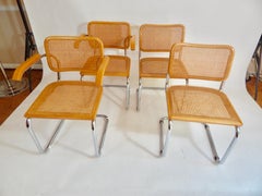 Set of 4 Marcel Breuer Cane Cesca Chairs 