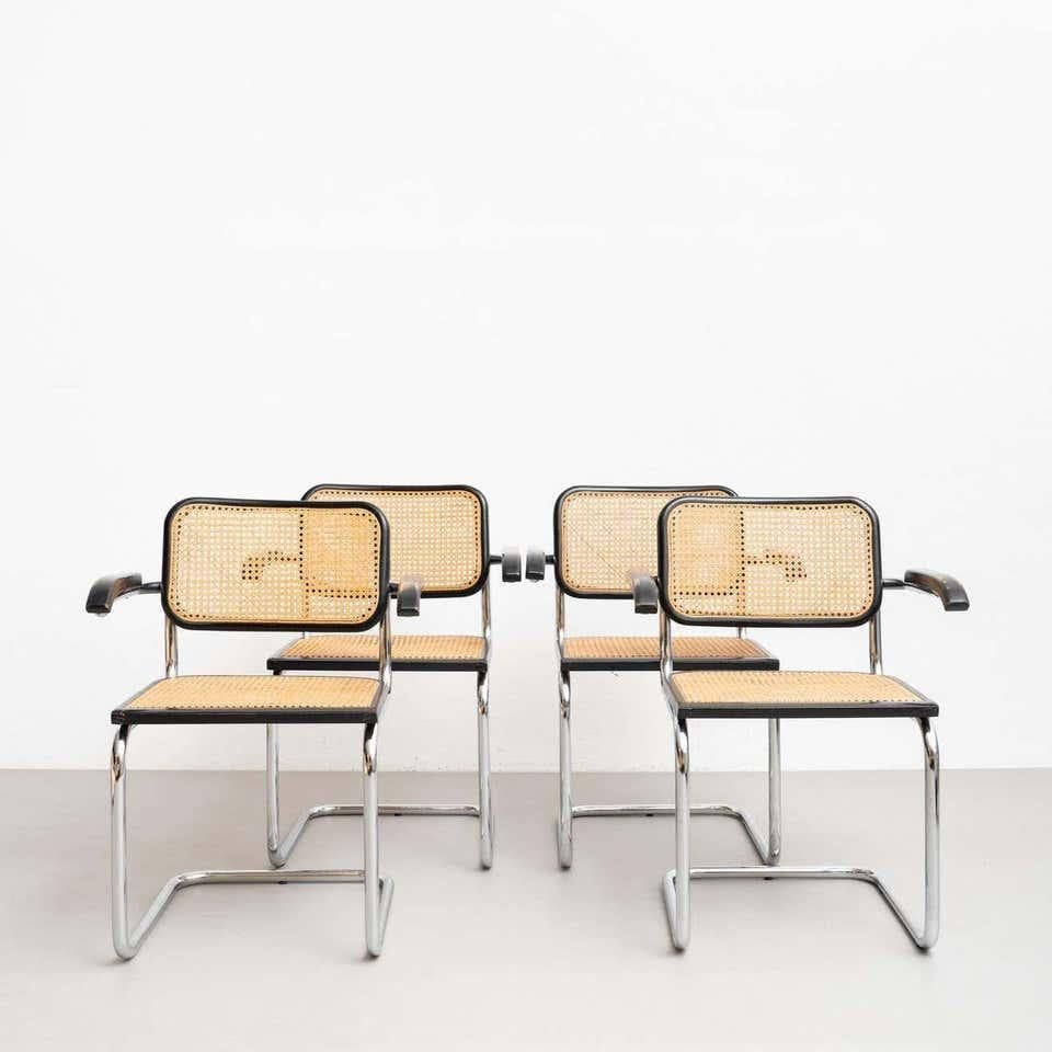 Set of 4 Marcel Breuer Cesca Armchairs by Gavina, circa 1960 For Sale 9