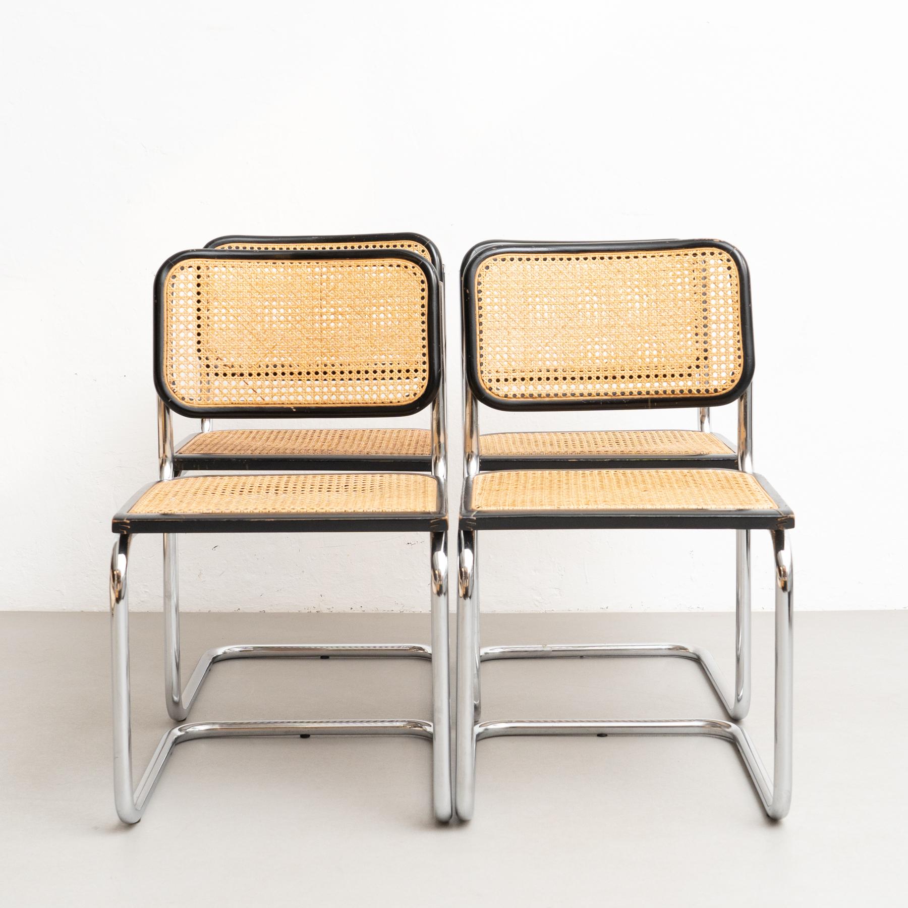 Set of 4 Marcel Breuer Cesca Chairs by Gavina, circa 1960 3