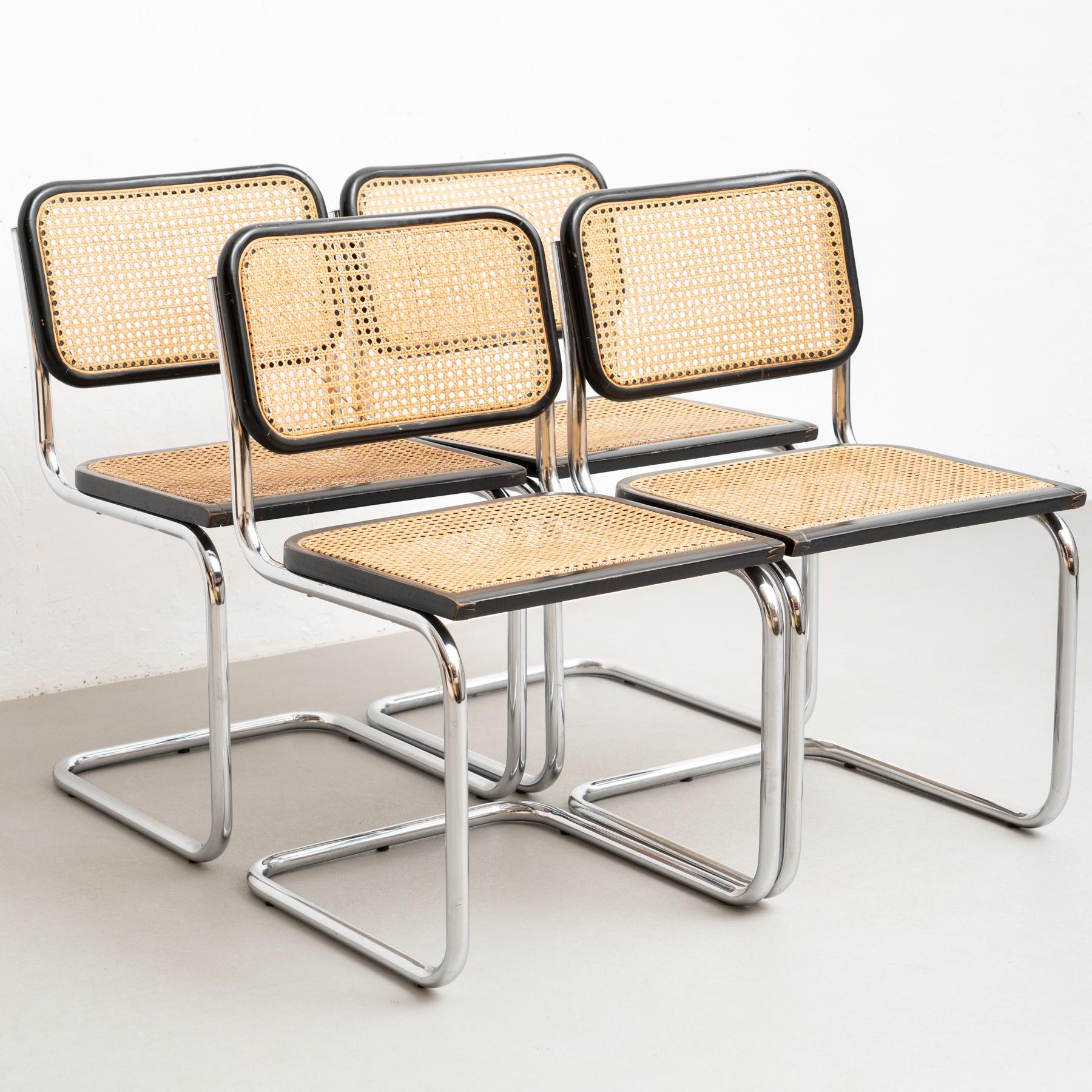 Set of 4 Marcel Breuer Cesca Chairs by Gavina, circa 1960 5