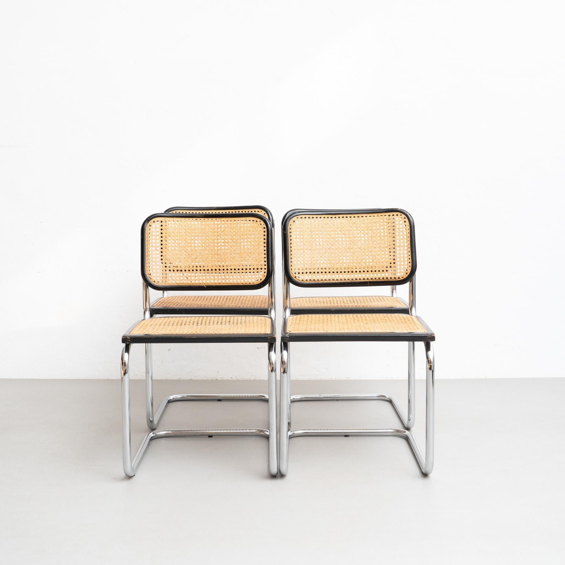 Set of 4 Marcel Breuer Cesca Chairs by Gavina, circa 1960 2