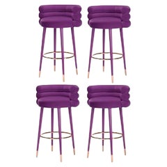 Set di 4 sgabelli da bar Marshmallow, Royal Stranger