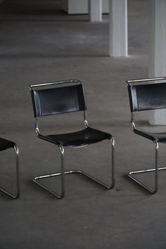 Set of 4 Mart Stam / Thonet Cantilever Chairs, Model ‘S 33’, Mid Century, 1970s