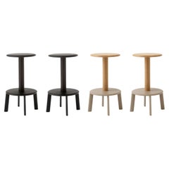 Set of 4 Massif Counter Stools, AV39, 2 Dark Stained Oak & 2 Oak/Grey Beige, &T