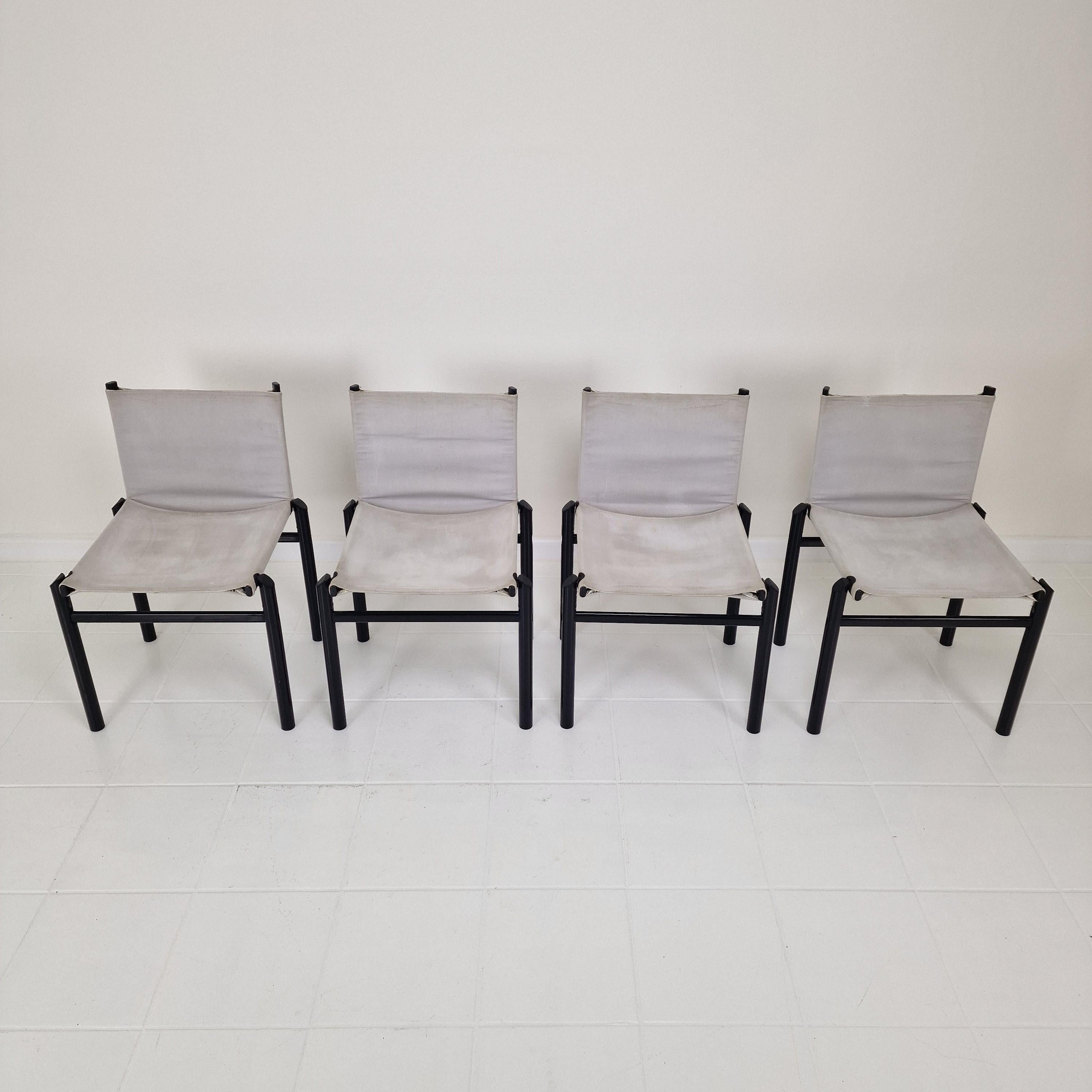 Italiano Set di 4 sedie da pranzo 