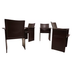 Used Set of 4 Matteo Grassi Korium dining/conference chairs by Tito Agnoli