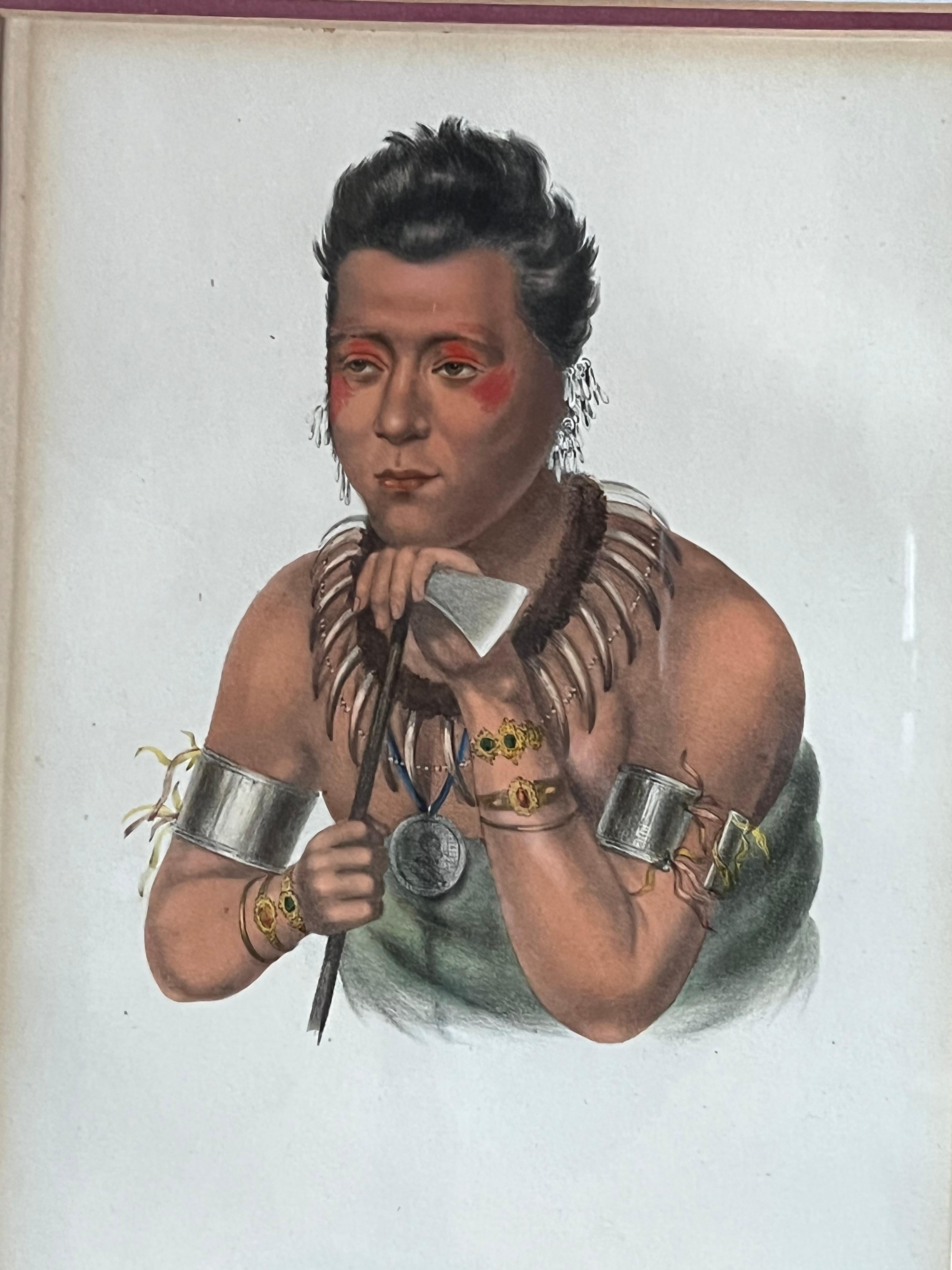 Set of 4 McKenney and Hall Native American Lithographs 2